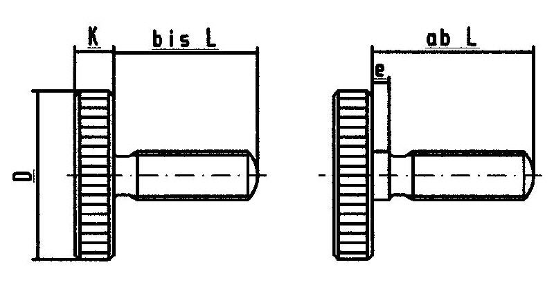 DIN 653 - Rändelschraube flache Form