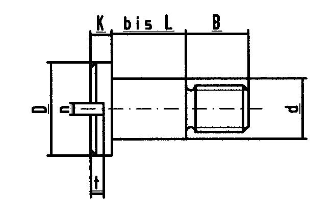 DIN 923 - Flachkopfschraube mit Schlitz und Ansatz